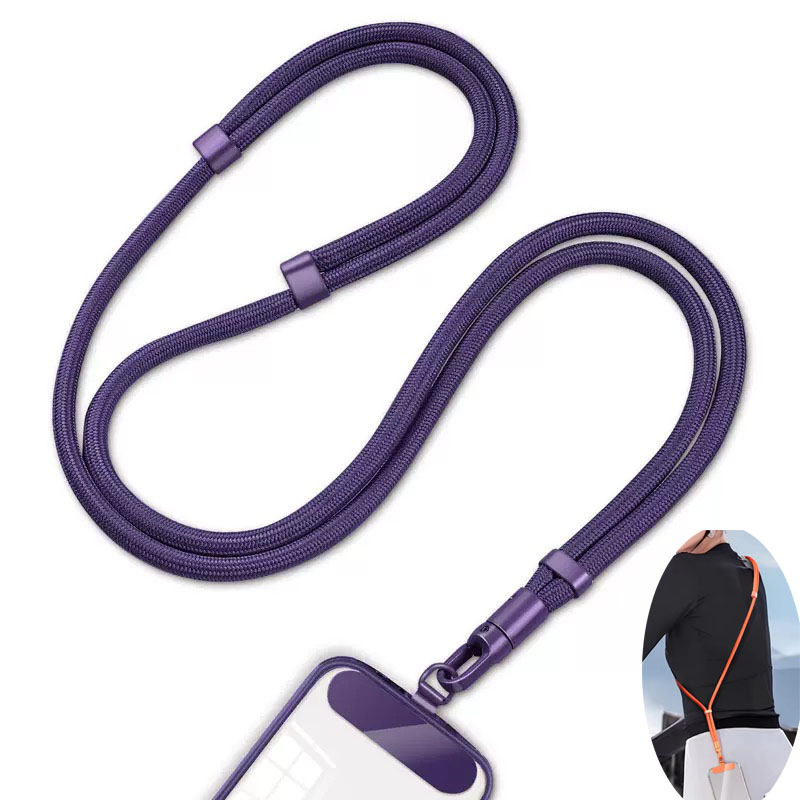 Crossbody Lanyard Neck Strap Case - Tali Telepon Universal dengan Klip yang