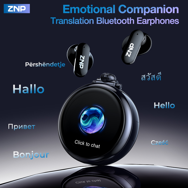 Earphones - Earbud Penerjemah AI Nirkabel ZNP Terbaru