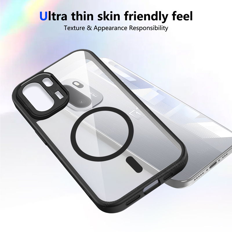 Clear Shockproof Bumper Case - Casing Silikon Transparan Magnetik untuk OnePlus