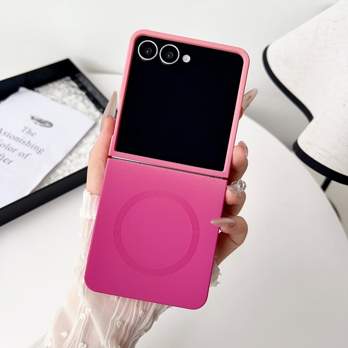 Liquid Silicone Magnetic Phone Case - Casing Ponsel Magnetik Silikon Cair Gradien