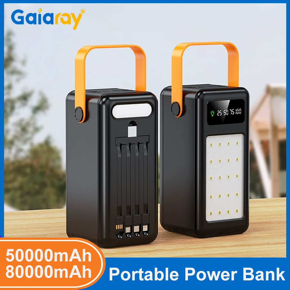Power Banks - Power Bank Portabel 50000mAh 80000mAh Pengisian