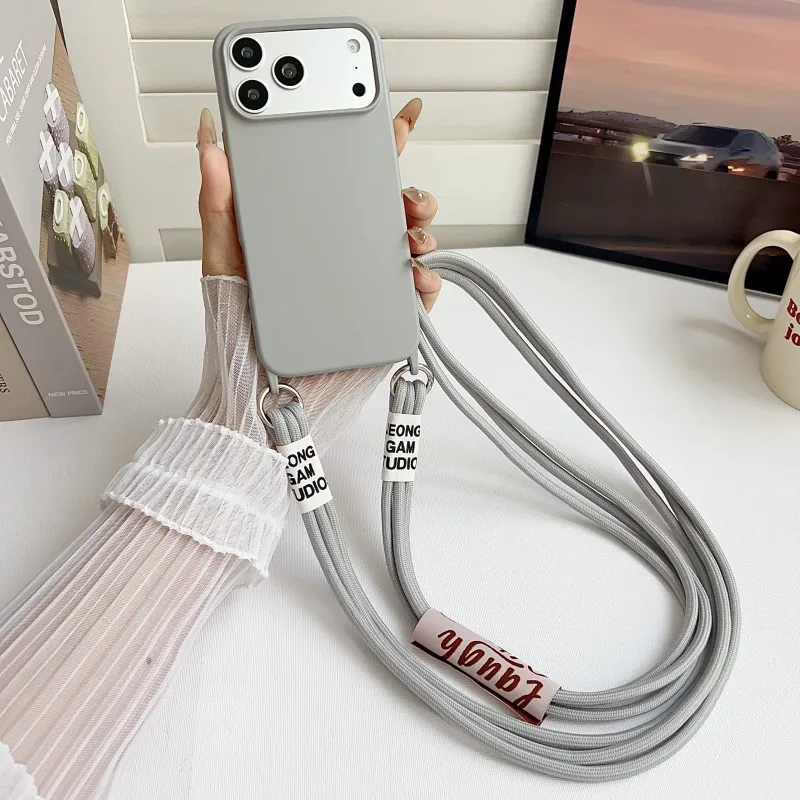 Crossbody Lanyard Neck Strap Case - Casing Lanyard Original Untuk iPhone 18