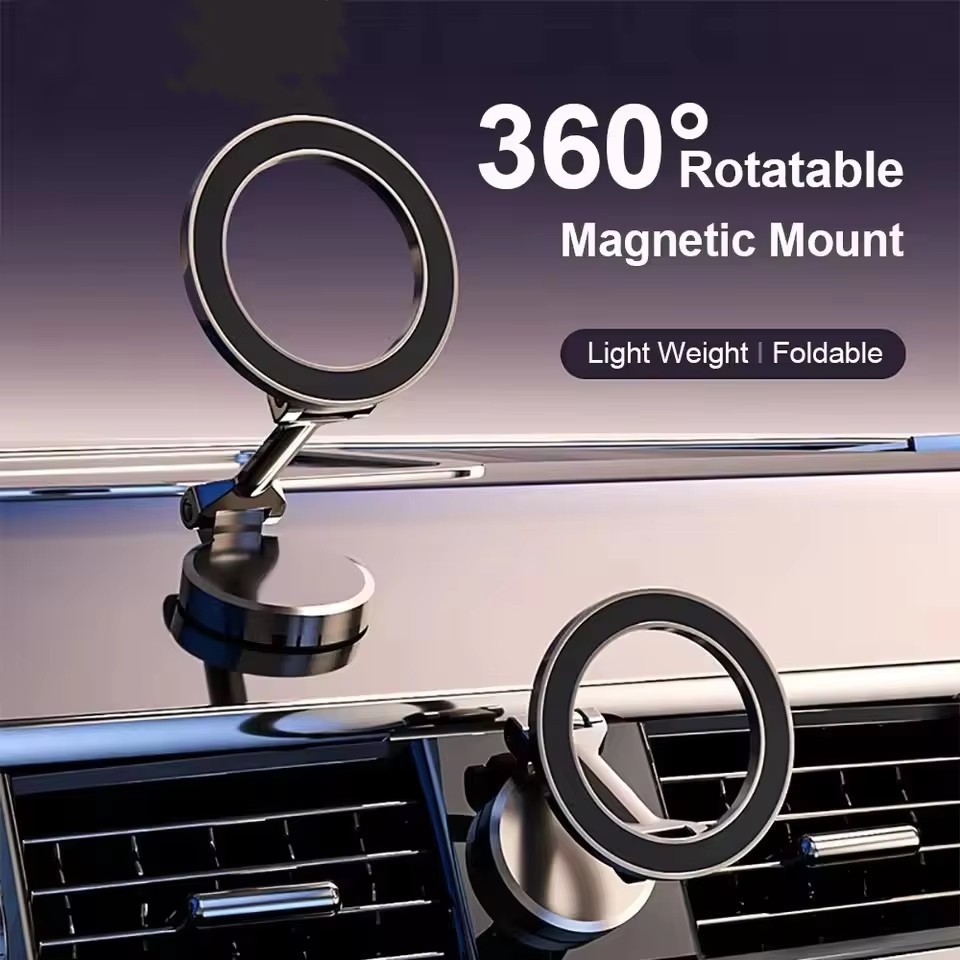 Phone Stands - Penyangga Ponsel Mobil Magnetik Lipat untuk