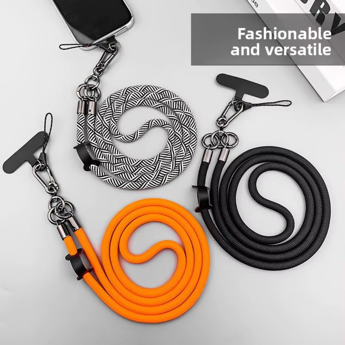 Crossbody Lanyard Neck Strap Case - Tali Gantungan Ponsel Universal Bold Long