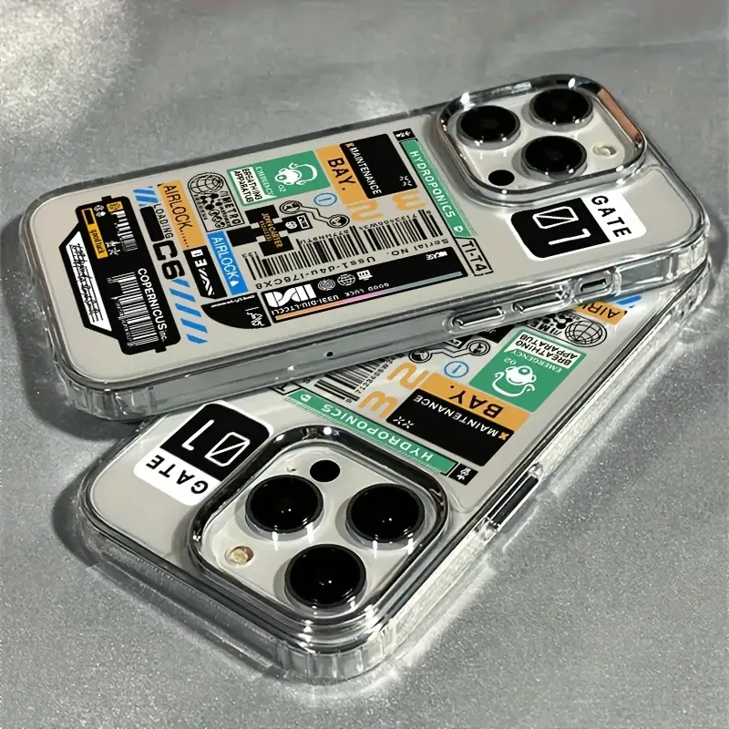 Clear Shockproof Bumper Case - Stiker Mobil Label Pelindung Casing Ponsel