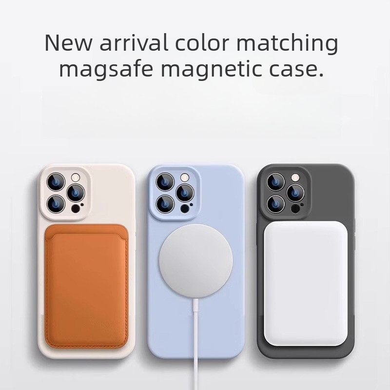 Casing Ponsel Silikon Cair Asl - Liquid Silicone Magnetic Phone Case ulasan dan harga