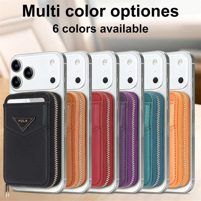 Dompet Resleting Tempat Kartu  - Leather Wallet Card Holder Phone Cover ulasan dan harga