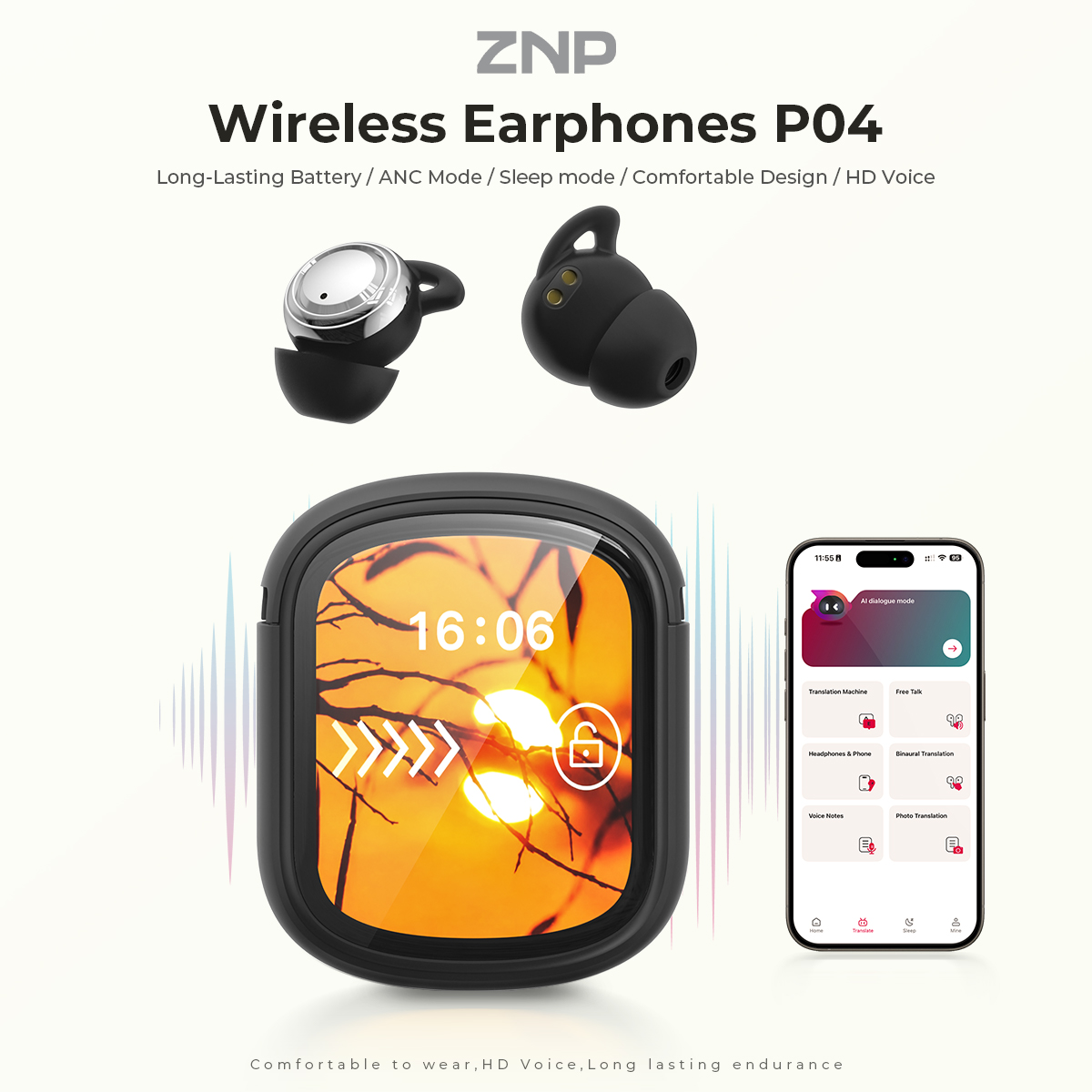 ZNP P04 Earbud Penenang Tidur  - Earphones ulasan dan harga