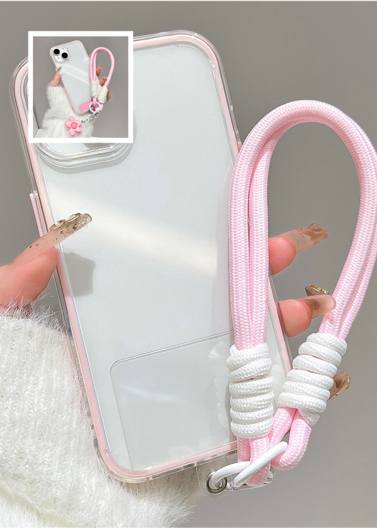 Casing Ponsel Mewah Warna Perm - Clear Shockproof Bumper Case ulasan dan harga