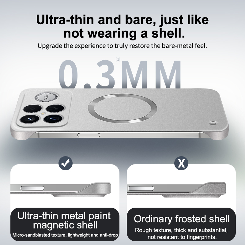 Casing Ponsel Magnetik Tanpa B - Ultra Thin Frameless Phone Cover ulasan dan harga