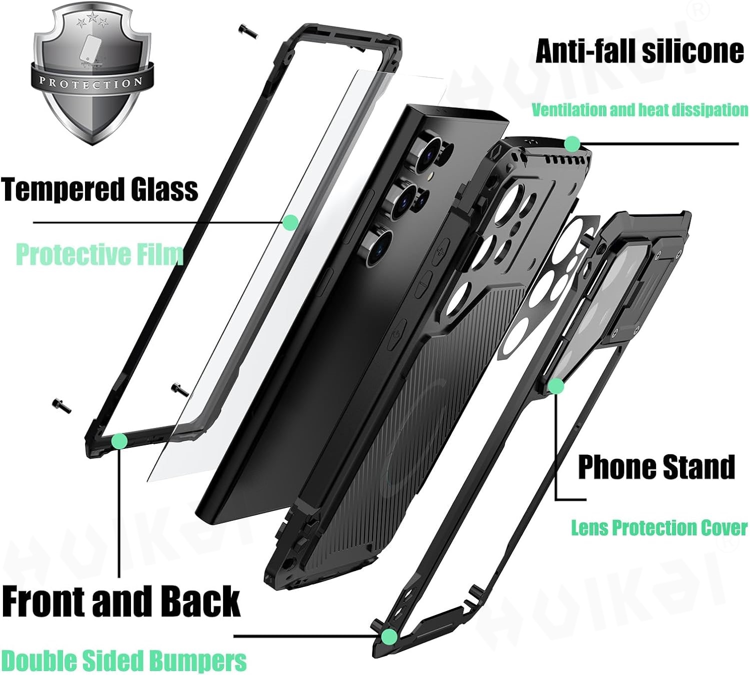 Casing Samsung Galaxy S24 Ultr - Heavy Duty 360 Full Body Protective Case ulasan dan harga