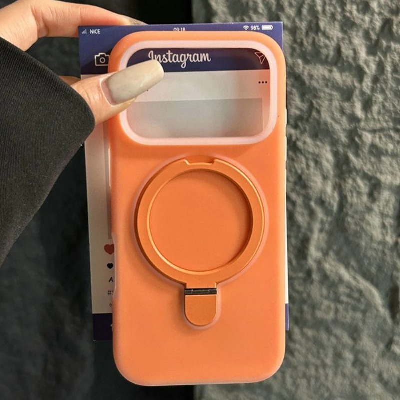 Casing Silikon Cair Warna Perm - Liquid Silicone Magnetic Phone Case ulasan dan harga
