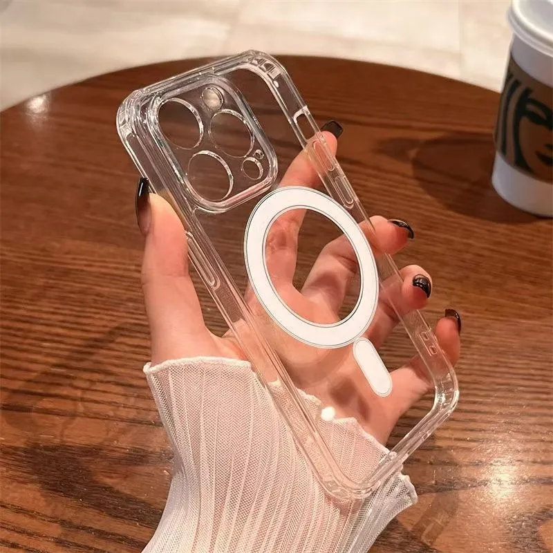 Casing Ponsel Magnetik Pengisi - Clear Shockproof Bumper Case ulasan dan harga