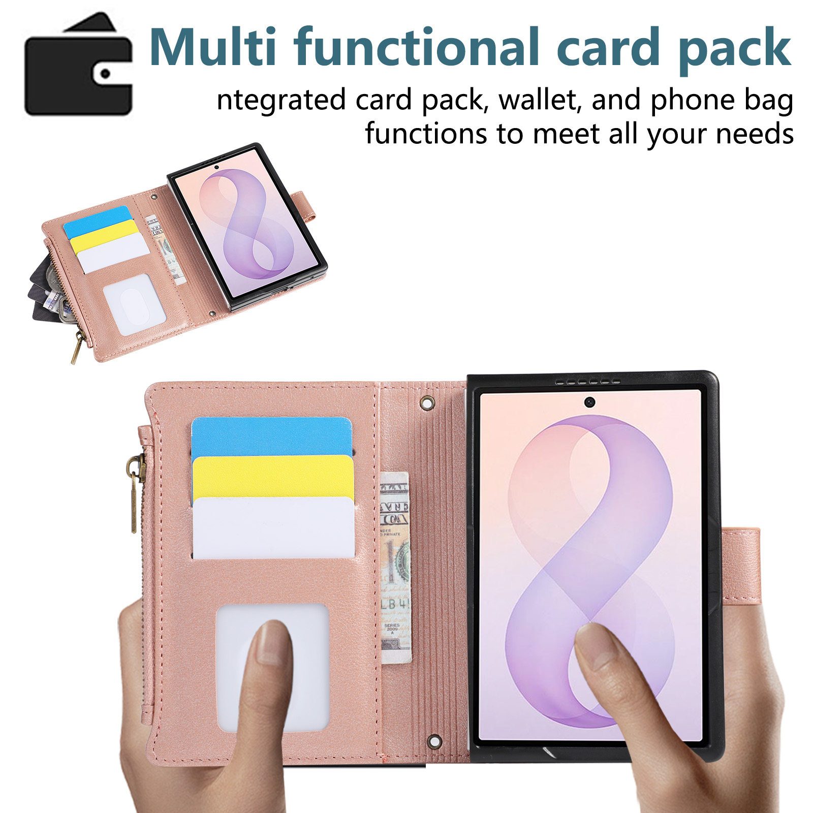 Dompet Tali Pergelangan Tangan - Leather Wallet Card Holder Phone Cover ulasan dan harga