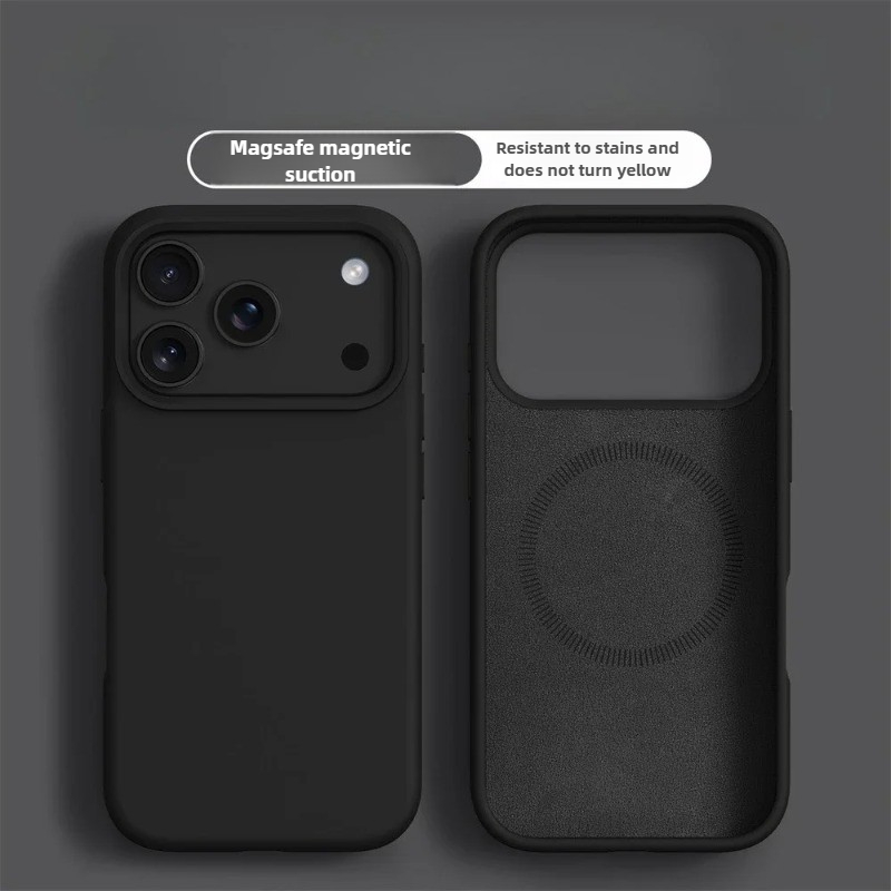 Casing Ponsel Silikon Cair Mag - Liquid Silicone Magnetic Phone Case ulasan dan harga